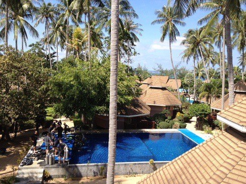 Dive pool at Coral Grand resort